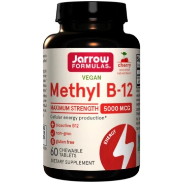 Jarrow Formulas Methyl B-12, 5000mcg (ķiršu) - 60