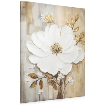 Hollyone Ziedi Kanvas bildes Lielas 75 x 100 cm Gl