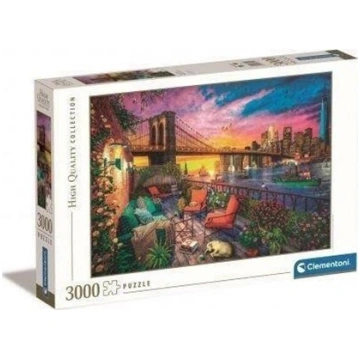 Clementoni CLE puzzle 3000 HQ Manhattan Balcony Su