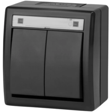 Aquant 2k Bipole Switch Antracīts Ip55 Nav norādīt