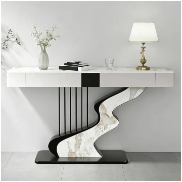 Console Table, Long, Narrow Sofa Table with Two Dr