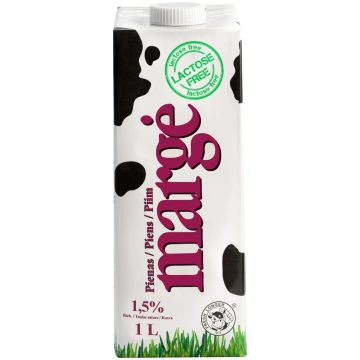 Piens MARGE Bez laktozes 1.5%, UHT, 1 l - 450-1293