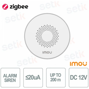 ZR1-EU-IMOU - Siren DC 12V ≥85dB 2.4GHz Zigbee pro