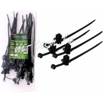 CTBP-5X200 - ROAD-TEQ Nylon Cable Ties with P clip