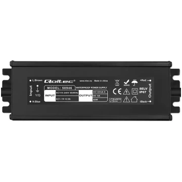 Qoltec LED Driver IP67 60W | 12V | 5A | Waterproof