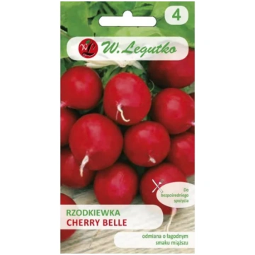 Rzodkiewka Cherry Belle - okrągła, czerwona W.Legu