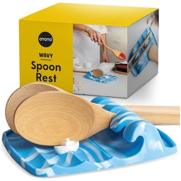OTOTO Waves Blue Spoon Rest - karotes paliktnis vi