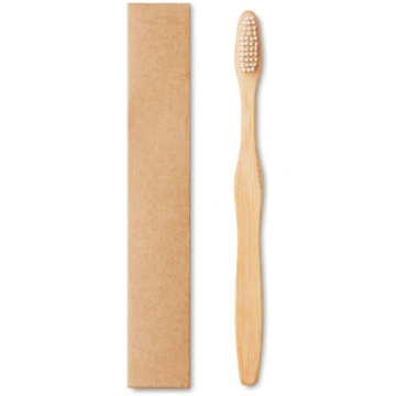 Bamboo toothbrush in Kraft box