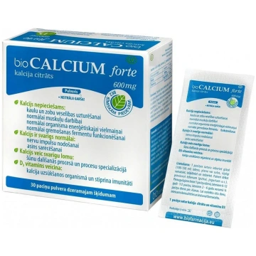 BIOFARMACIJA BIOCALCIUM forte 600 mg pulveris N30