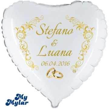 MyMylar - Just Married + Names (18") Cattex PM/MM0