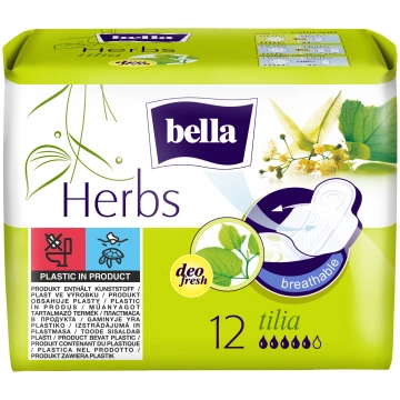 Higiēniskās paketes Bella Herbs Tilia, 12 gab