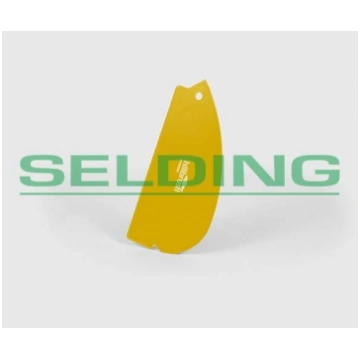 Skrāpis elastīgs, plastmasas, HBC, dzeltens, 200mm