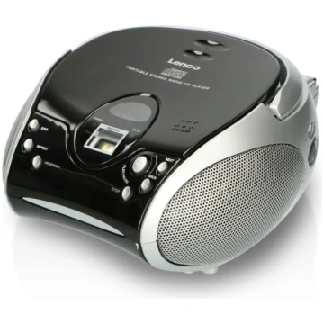 Lenco CD magnetola, melna/ sudraba, SCD-24 BLACK/S