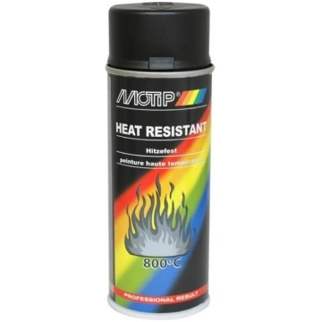 Augstas temperatūras krāsa AUTO-MOTO melna 400 ml 