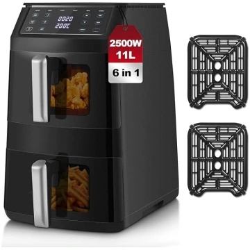 TopStrong divkameru karstā gaisa fritēze, 2500 W v