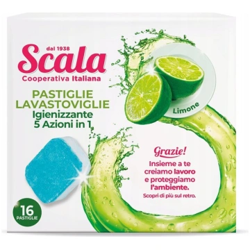 Scala trauku mazgājamās mašīnas tabletes, 16 gab