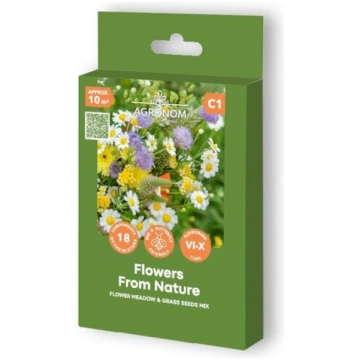 Puķu un zāļu sēklu maisījums Flowers From Nature A