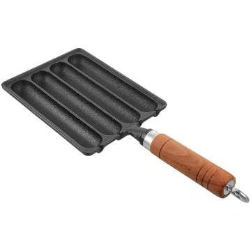 Četru nodalījumu čuguna desu cepšanas pannas Prakt