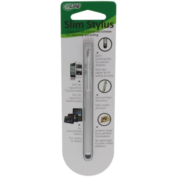 Inline Technology InLine Slim Stylus Touch Pen, Si