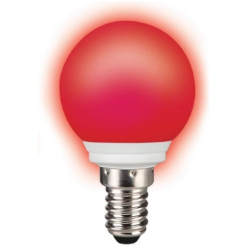 LED BALL E14 0.5W 240V IP44 SARKANA spuldze Sylvan