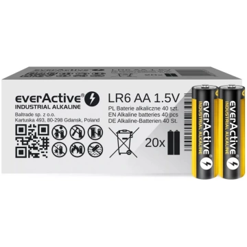 Vienreizlietojama alkalīnā baterija everActive EVL