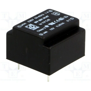 Transformer: encapsulated; 0.35VA; 230VAC; 15V; 23