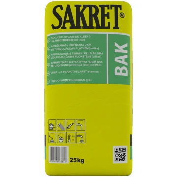 ARMĒŠANAS / LĪMĒŠANAS JAVA SAKRET BAK 25KG 100990