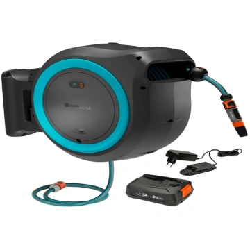 Battery-Powered Wall-Mounted Hose Box PowerRoll XX