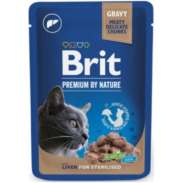 Brit Cat Pouches LIVER FOR Sterilized 100g ( 85956