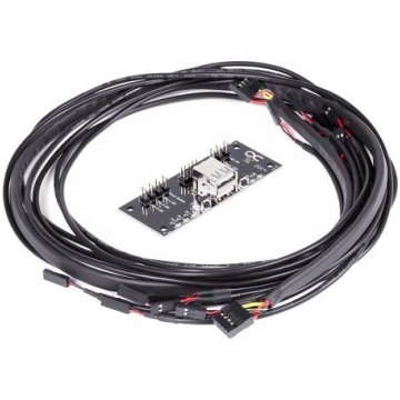 Alphacool Front I/O-Panel z USB 2.0 z kablem do ob