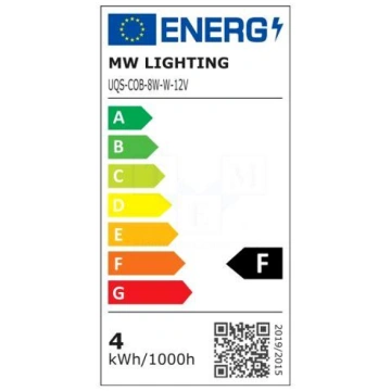 COB LED tape | white cold | LED/m: 320 | 8mm | IP2