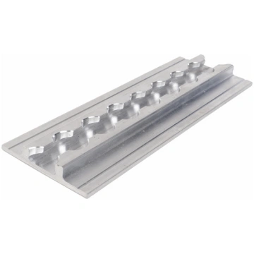 Extra wide lashing rail - silver