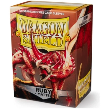 Dragon Shield: Standard Sleeves: Ruby [Matte] (100