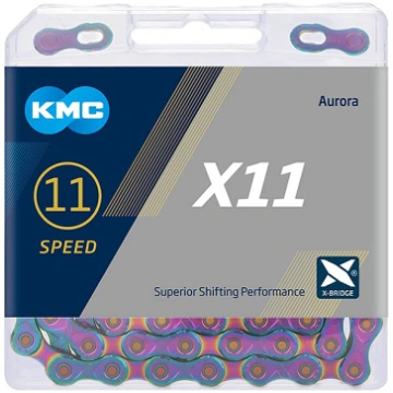Ķēde KMC X11 Aurora Waxed