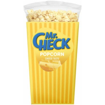 Popkorns ar sieru 150g, Mr. Check