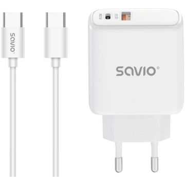 Lādētājs Savio Quick charger 30W with USB-C - USB-