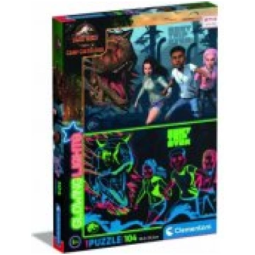 Clementoni Clementoni Puzzle 104 Glowing Jurassic 