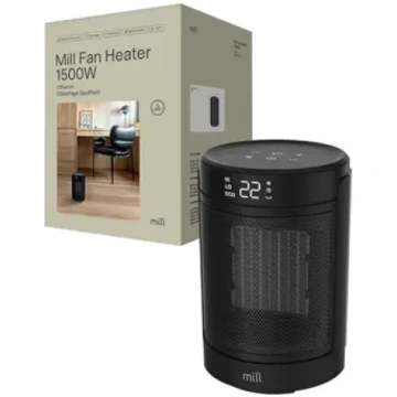 Mill FH1500BLACK | Keramiskais ventilatora sildītā