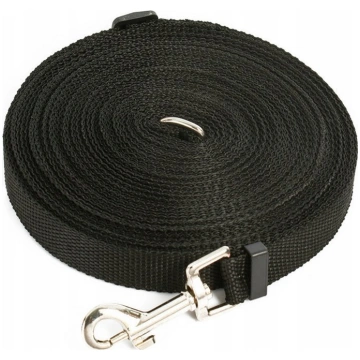 Suņu pavada LeanToys Leash, melna krās., S-M