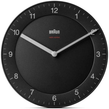 Braun BC 06 B-DCF radio wall clock black 67012