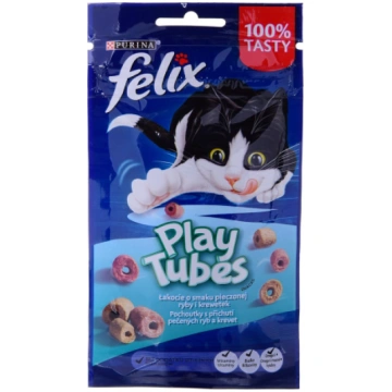 Purina FELIX Play Tubes Fish, Shrimps - dry cat fo