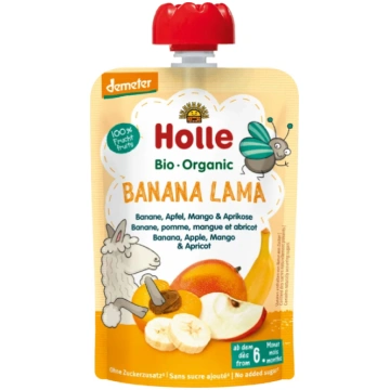 HOLLE Banana Lama Banānu, ābolu, mango un aprikožu
