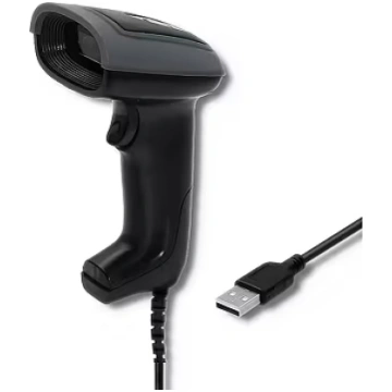 Qoltec Wired laser barcode scanner 1D, 2D, USB (50