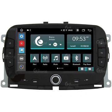 Personalizēts auto radio Fiat New 500 Android GPS 