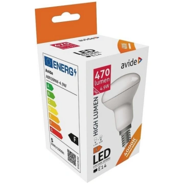 Avide LED spuldze 4,9W E14 R50 4000K