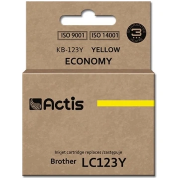 Actis KB-123Y ink (replacement for Brother LC123Y/