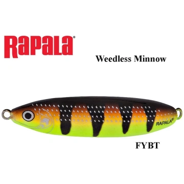 Vizulis šūpojošais Rapala Weedless Minnow FYBT 9 g