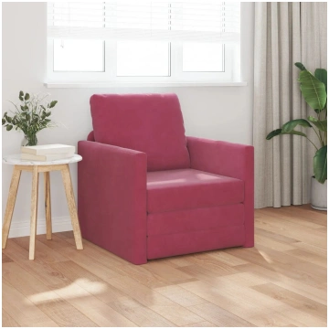 Dīvāns-gulta 2‑in‑1 VidaXL modelis 4106615 sarkanv