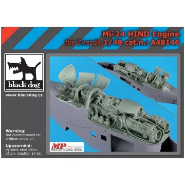 Mi-24 Hind engine for Zvezda Black Dog
