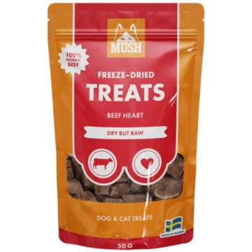MUSH Treats Liofilizēta liellopu sirds